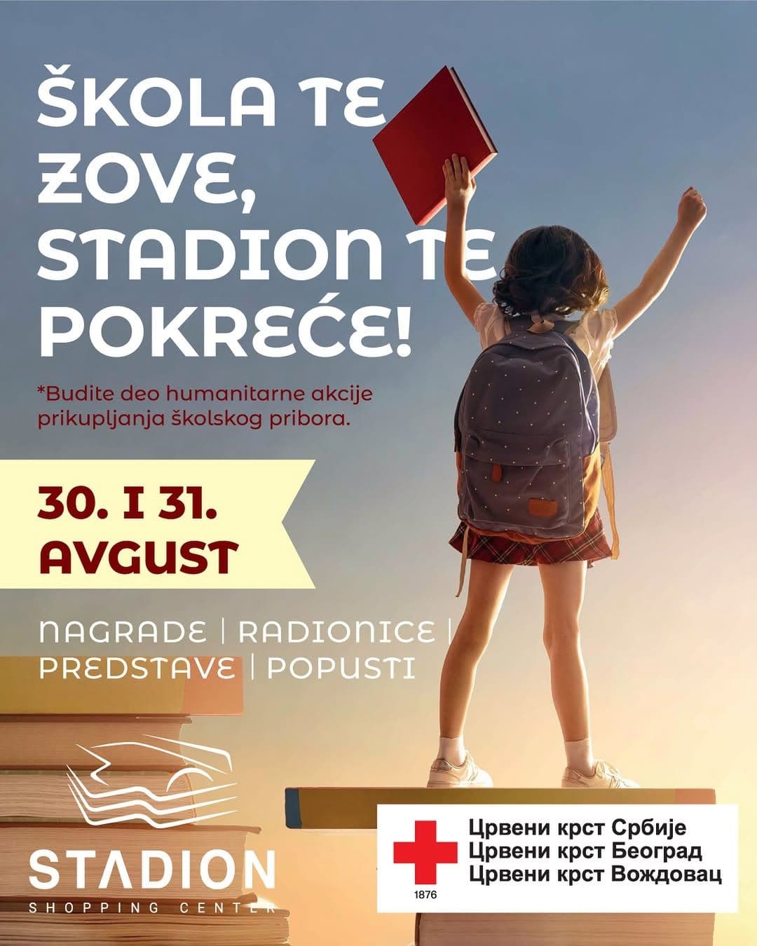 ŠKOLA ZOVE, STADION OKUPLJA: Dvodnevni program igre, druženja i humanitarne akcije
