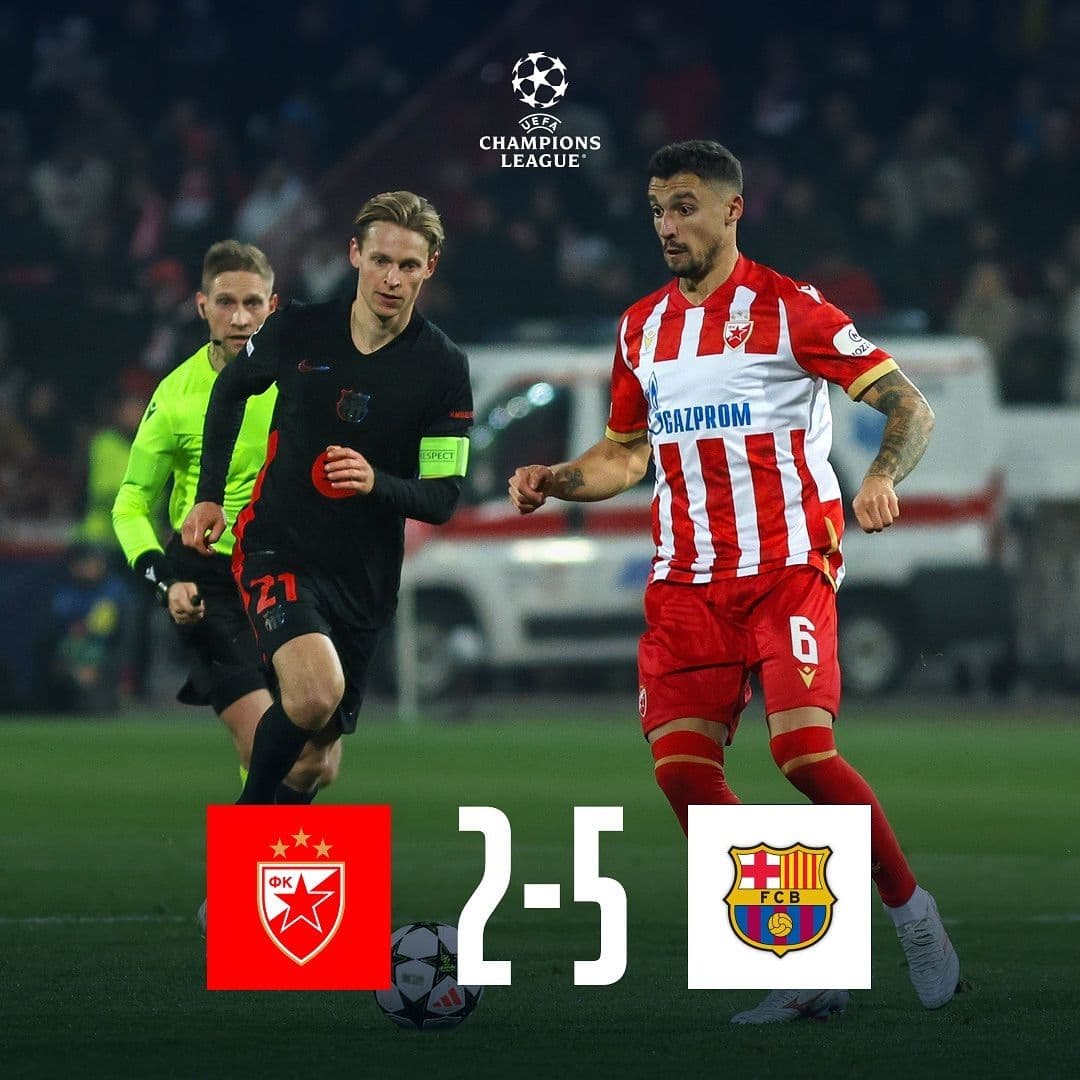 PORAZ CRVENE ZVEZDE NA MARAKANI: Barselona slavila sa 5:2