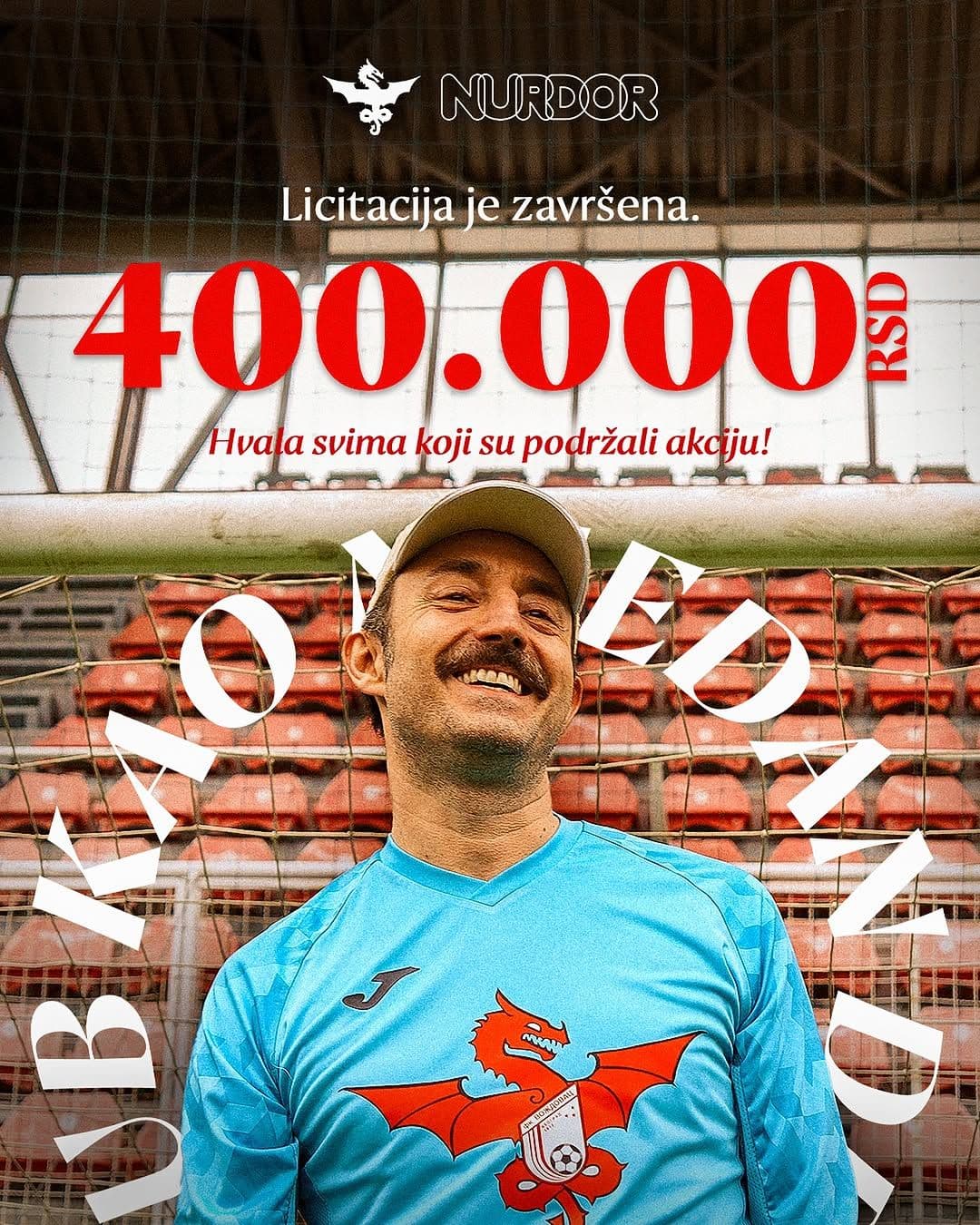 HUMANITARNA AUKCIJA FK VOŽDOVAC: Retro dres prodat za 400.000 dinara