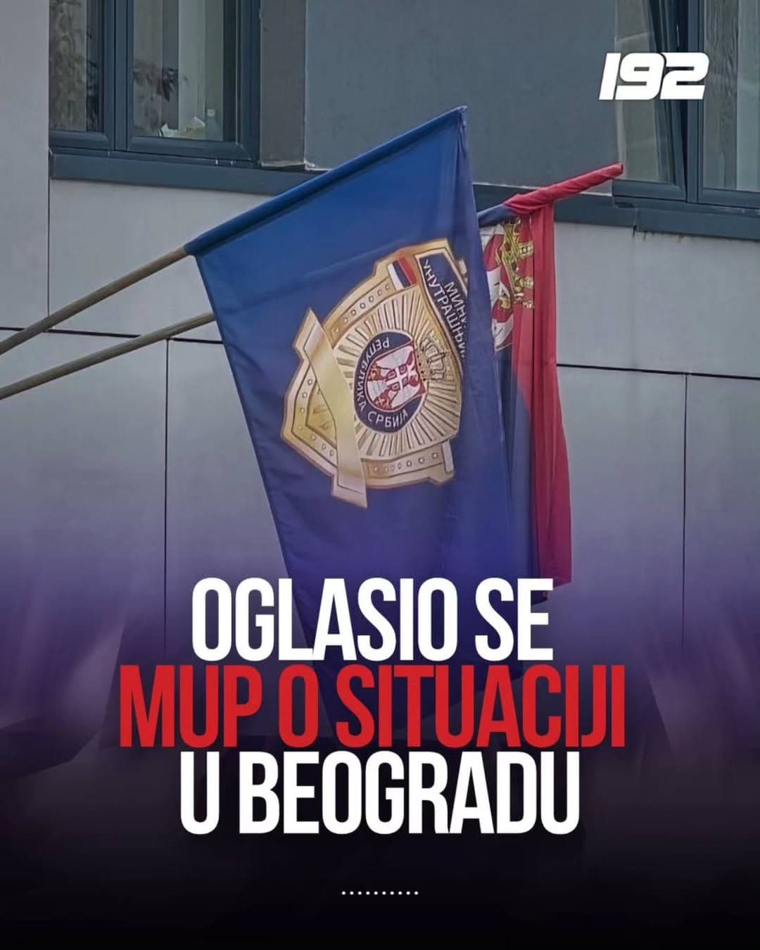 MUP: PRIVEDENO 37 OSOBA ZBOG NEREDA ISPRED SKUPŠTINE: Policija nastavlja potragu za učesnicima incidenata
