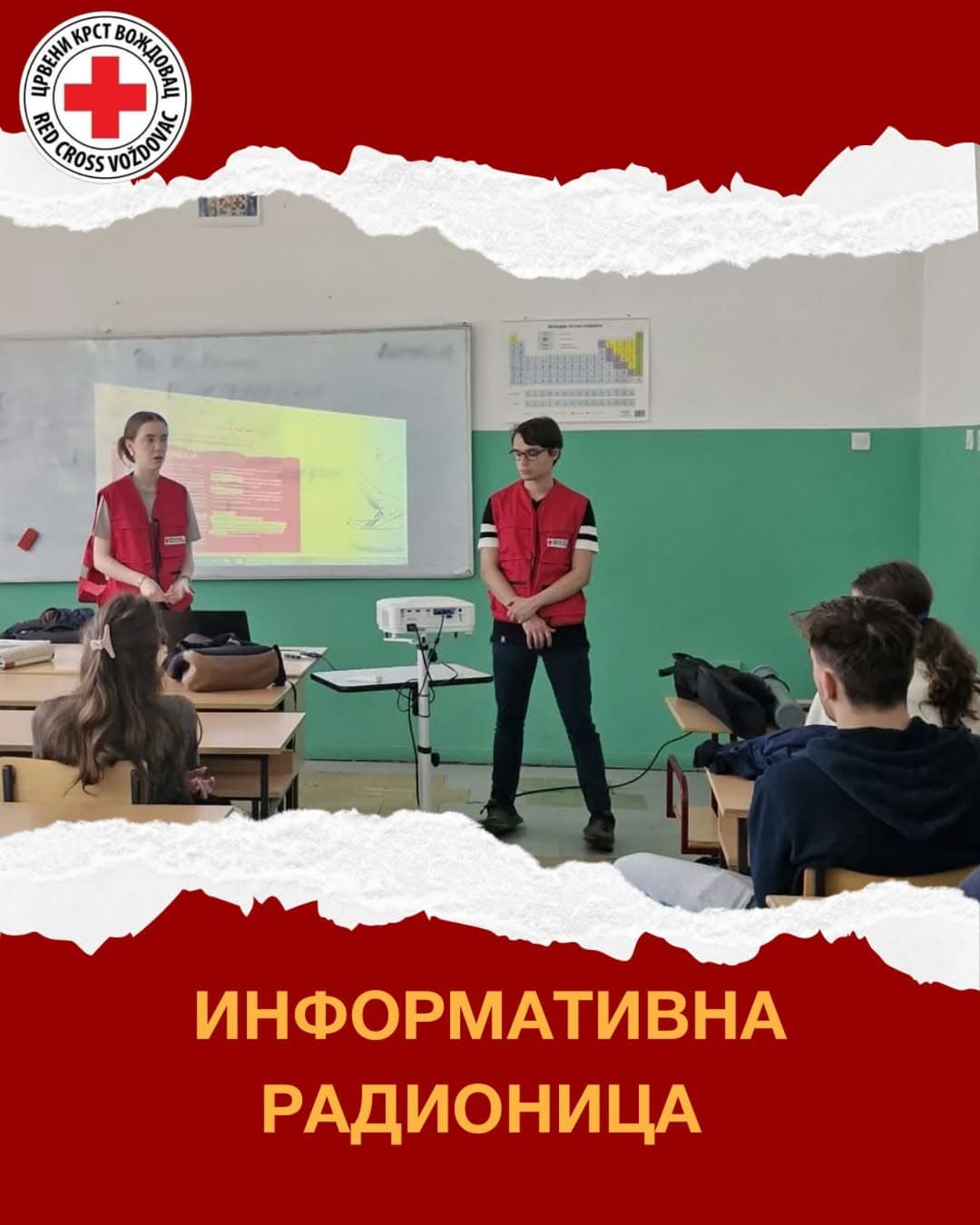 EDUKACIJA KAO PRVI KORAK U PREVENCIJI: Crveni krst Voždovac sproveo radionicu o trgovini ljudima