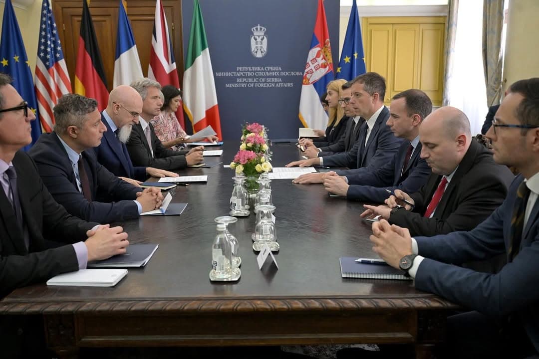 ĐURIĆ I PETKOVIĆ SA AMBASADORIMA KVINTE U BEOGRADU: Beograd oštro osudio hapšenje srpskog zvaničnika na KiM