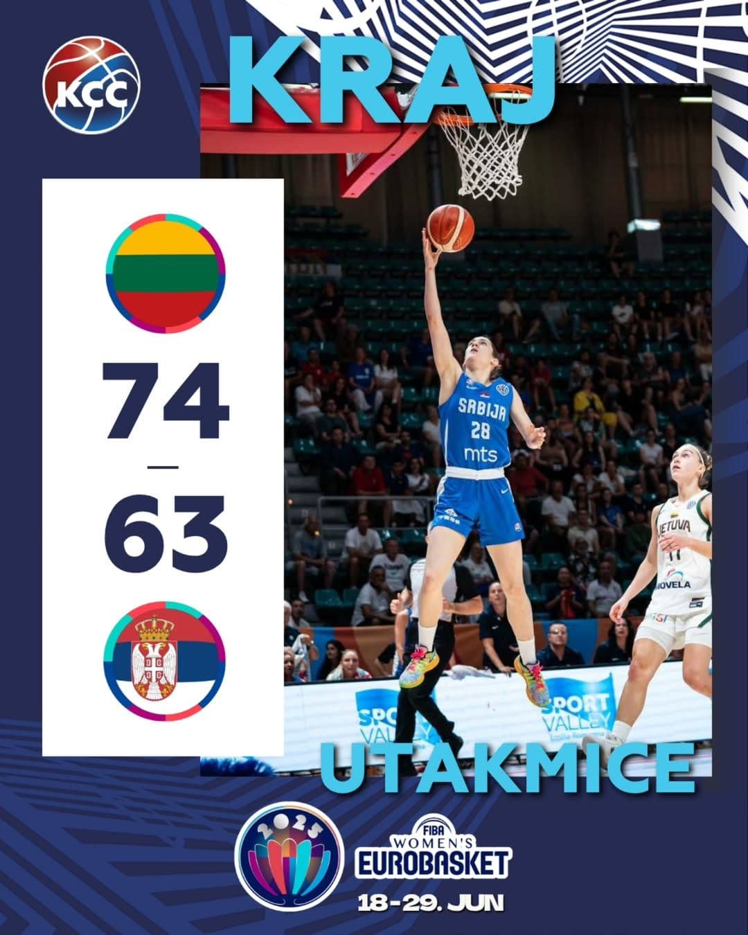 KRAJ NADE ZA SRPSKE KOŠARKAŠICE NA EVROBASKETU: Porazi od Italije i Litvanije eliminisali Srbiju pre kraja grupe