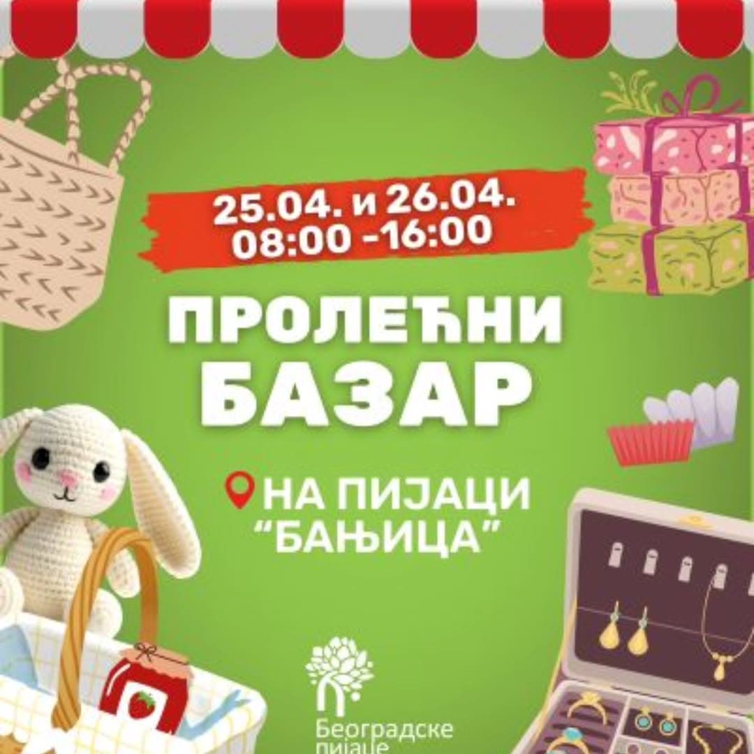 PROLEĆNI BAZAR NA BANJICI: Vikend u znaku rukotvorina i domaćih proizvoda