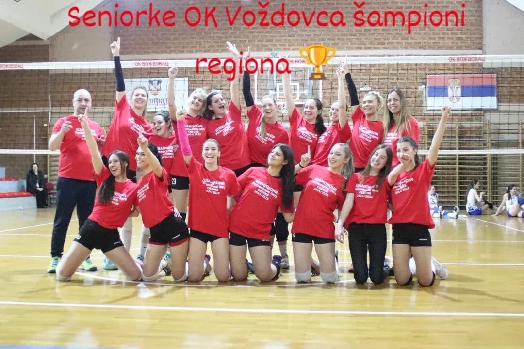 VOŽDOVČANKE ZASIJALE NA VRHU: Seniorke Odbojkaškog kluba Voždovac šampionke regiona