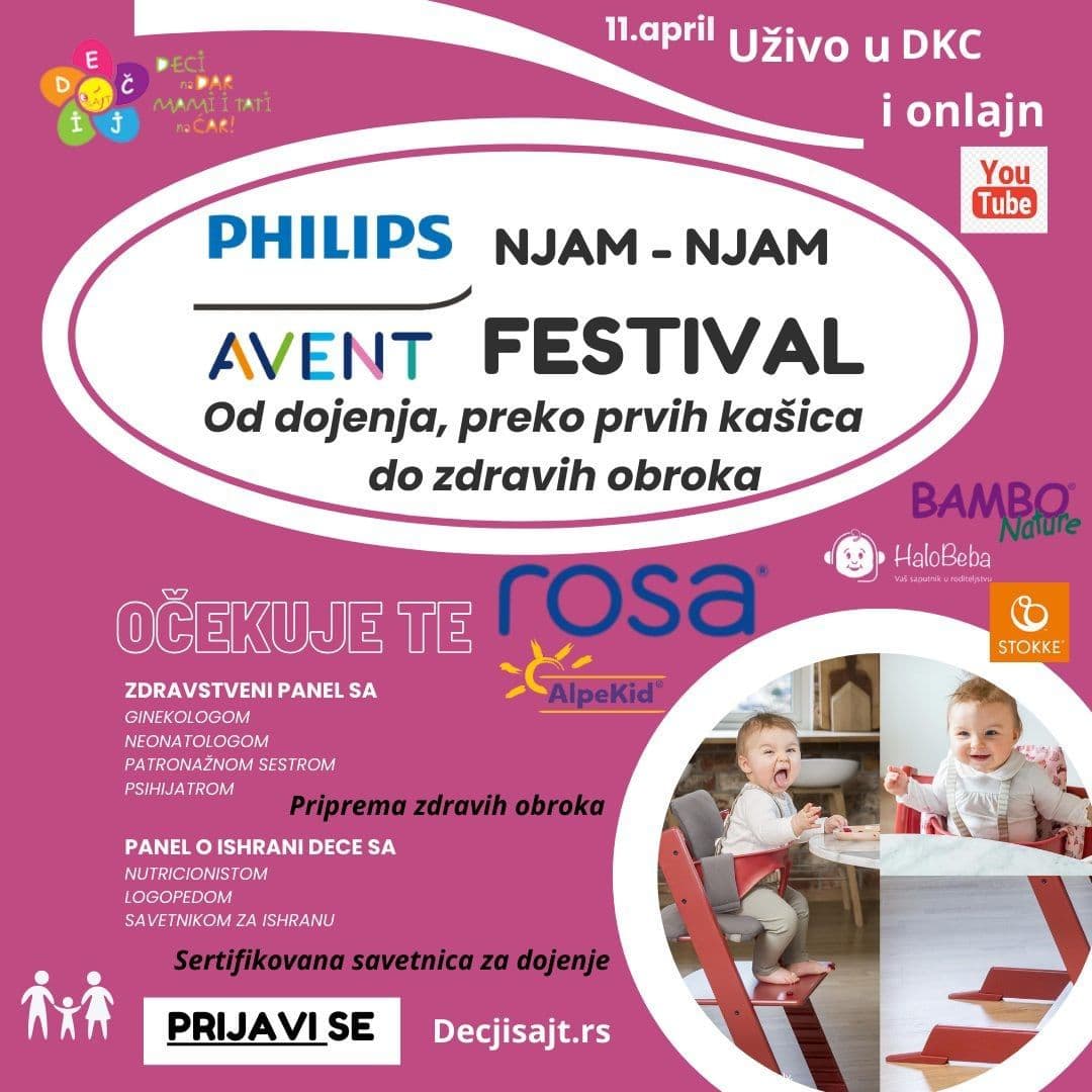 AVENT NJAM – NJAM FESTIVAL: Put ka zdravim obrocima za decu jaslenog uzrasta