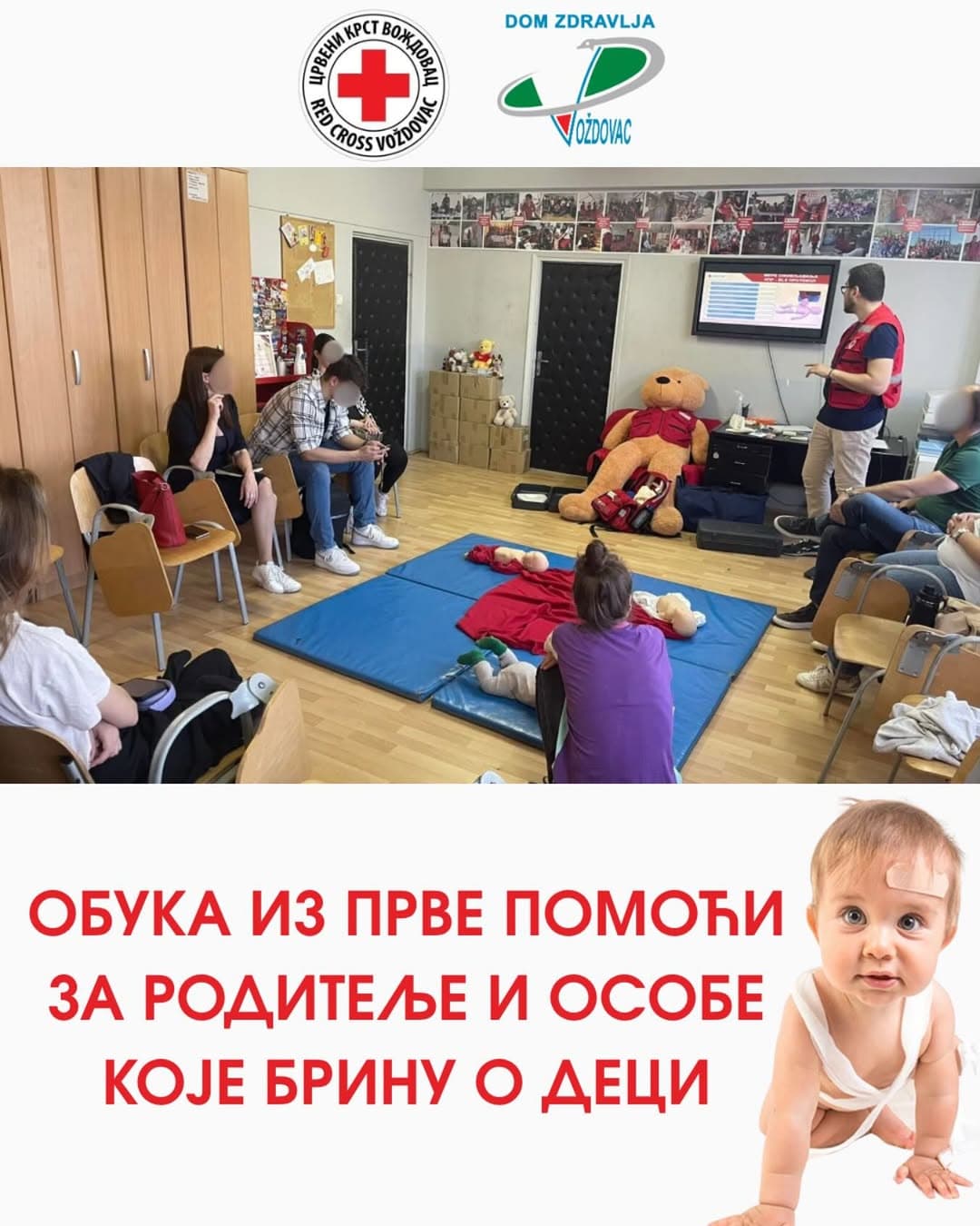 ZNANJE KOJE SPAŠAVA ŽIVOT: Roditelji na Voždovcu učili veštine prve pomoći