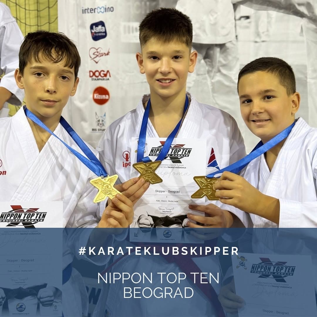 KARATE KLUB SKIPPER BRILJIRAO NA NIPPON TOP TEN 2024: Mladi karatisti sa Voždovca doneli pet zlata i pet bronzi